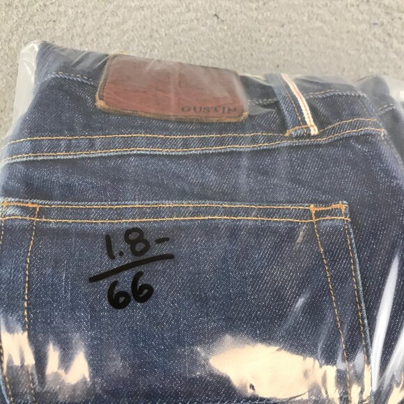 Gustin Mens Raw Selvedge Denim Jeans size 30 - Picture 11 of 11